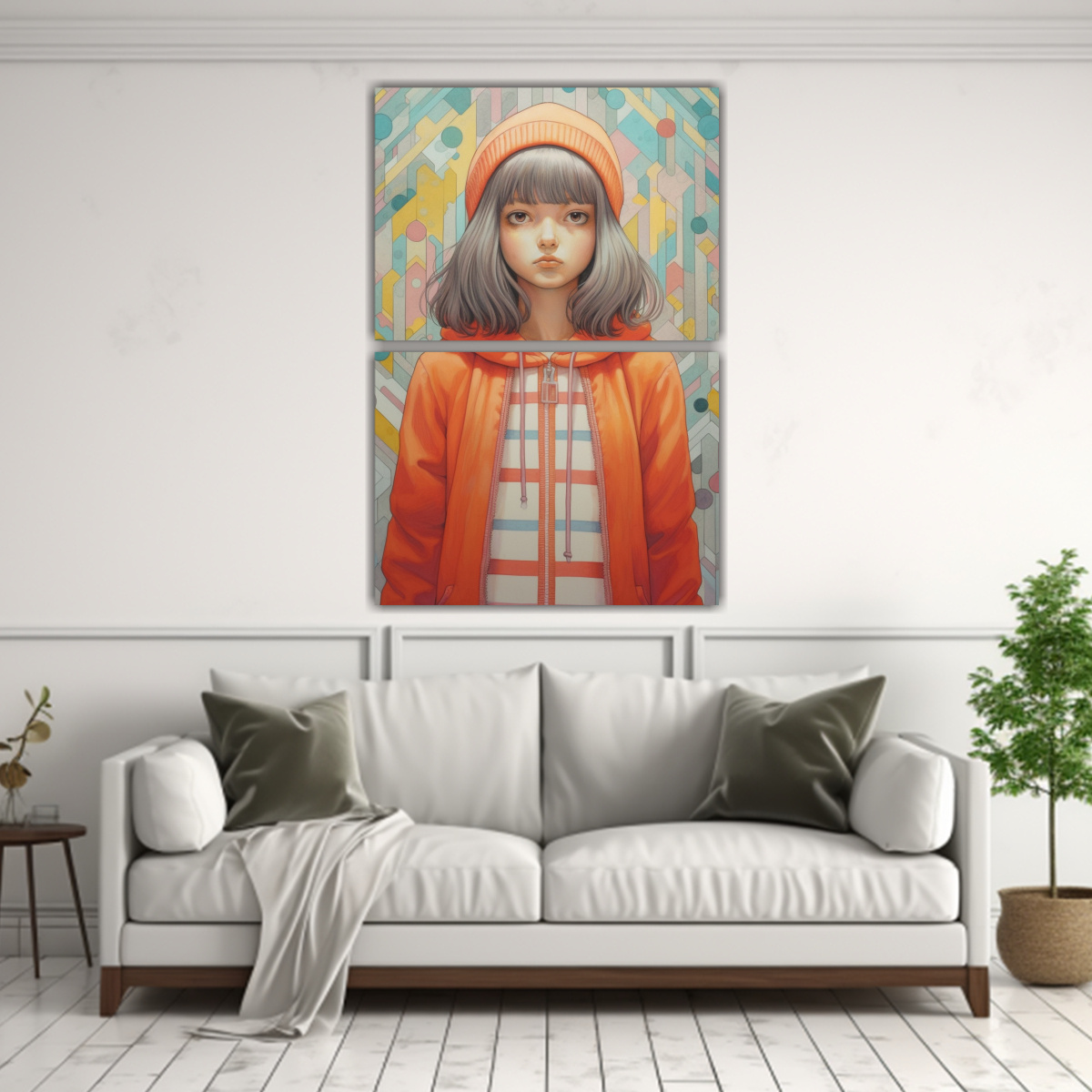 LIENZOS TELA SUBLIMADA LLAMATIVO THE MANGA GIRL 40X60 CM - 2
