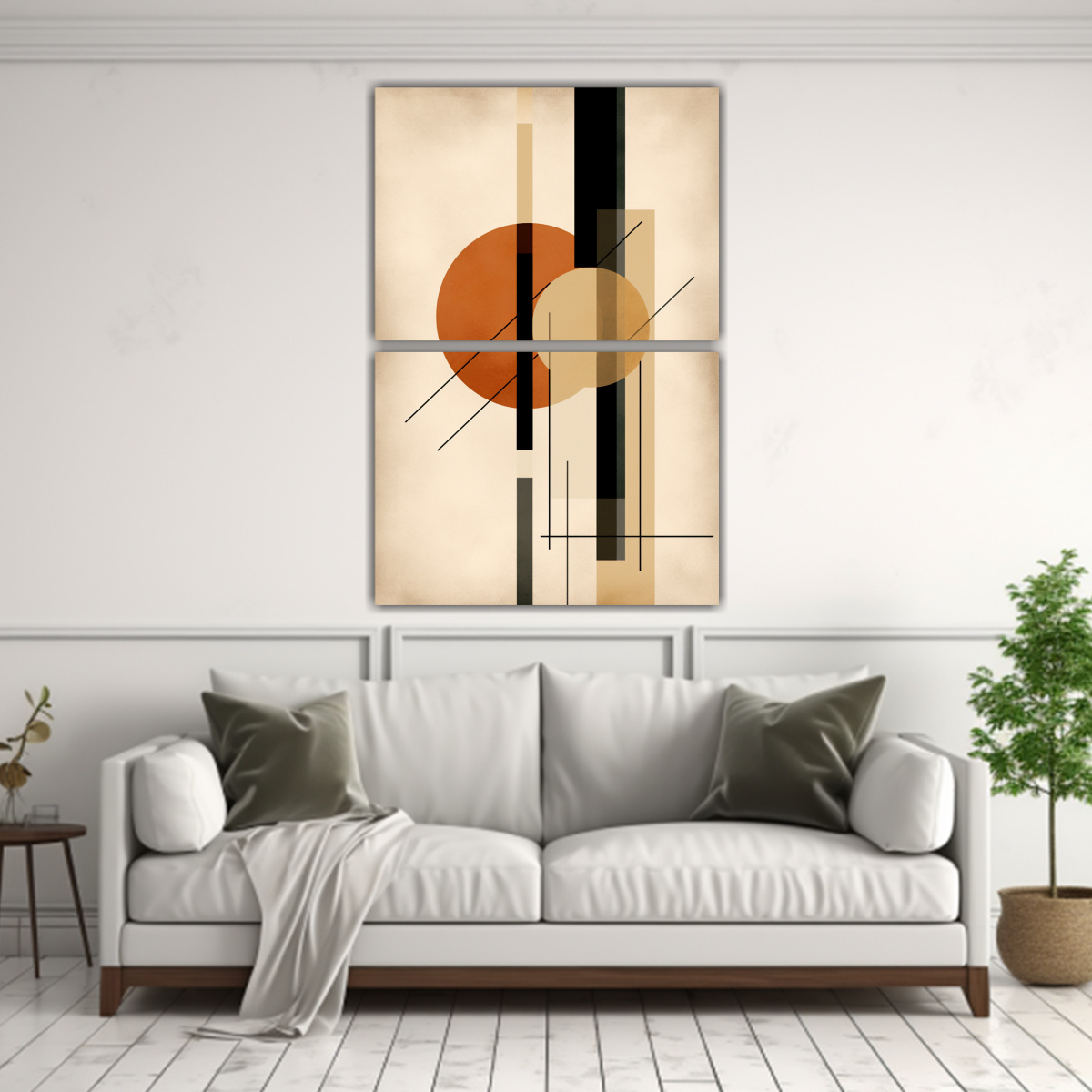 PINTURAS DECORATIVAS DE COMPOSICIÓN DINÁMICA 120X160 CM - 2