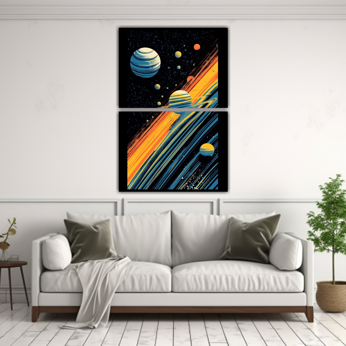 CUADRO FOTOGRÁFICO DEL SISTEMA SOLAR EN EL 30X40 CM - 2