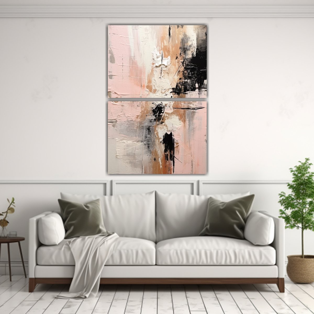 ESCENA ABSTRACTA EN UN HERMOSO DOSEL DE LIENZO 120X160 CM - 2