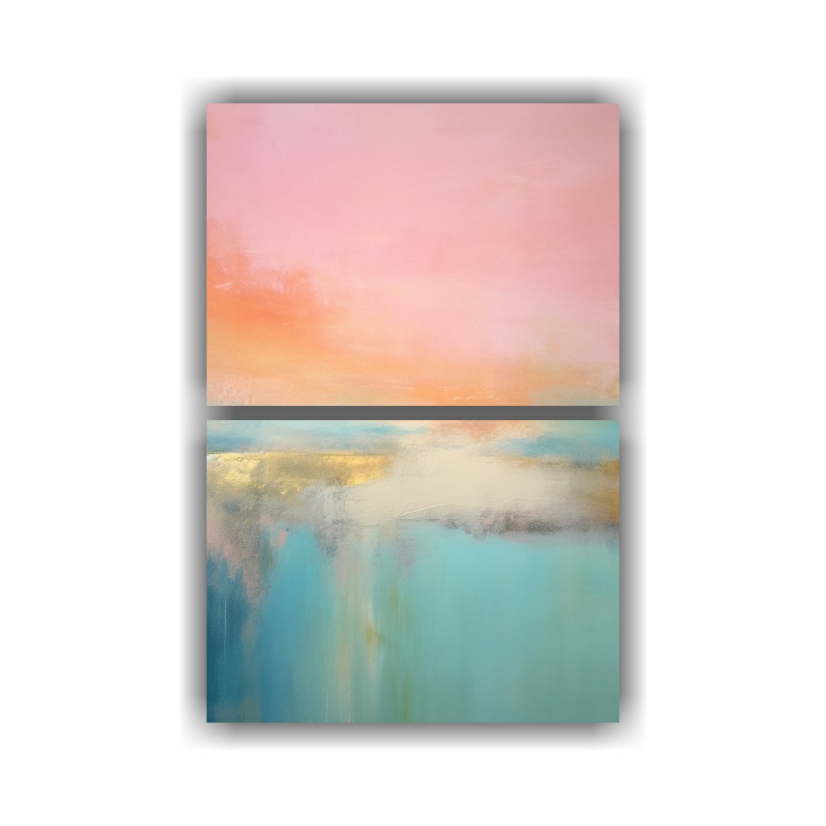 PINTURA ABSTRACTA MINIMALISTA INSPIRADA EN EL 30X40 CM - 1