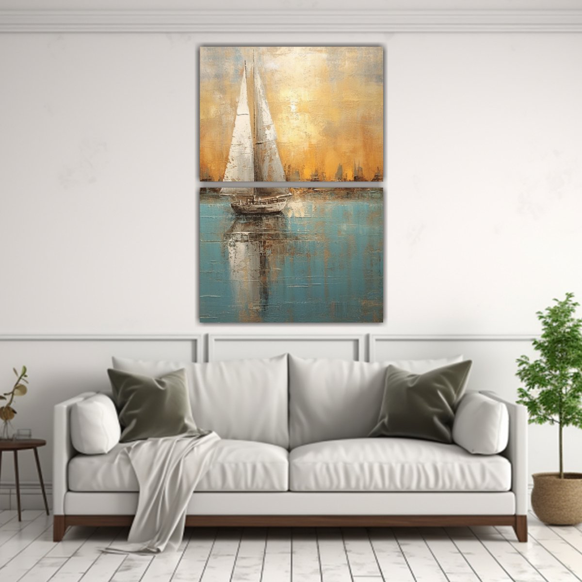 SET 2 PINTURAS MODERNAS PARA INTERIORES EN 120X160 CM - 2
