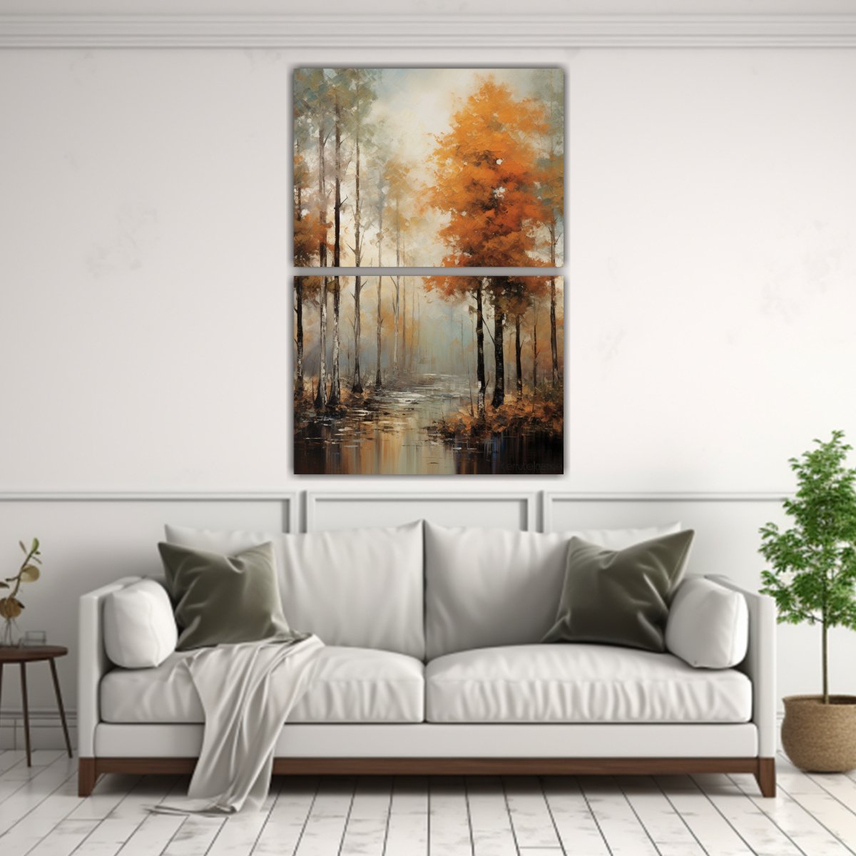 CUADRO LIENZO MODERNO AMBIENTE: IMAGINA UNA OBRA 120X160 CM - 2