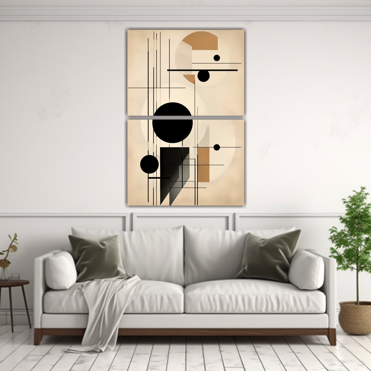 PINTURAS DE PARED MODERNAS EN BLANCO Y NEGRO CON 30X40 CM - 2