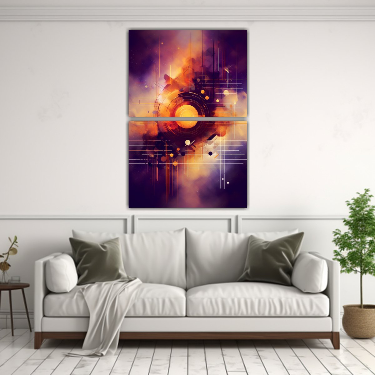 PINTURAS DECORATIVAS DE ACUARELA PARA EL HOGAR. 40X60 CM - 2