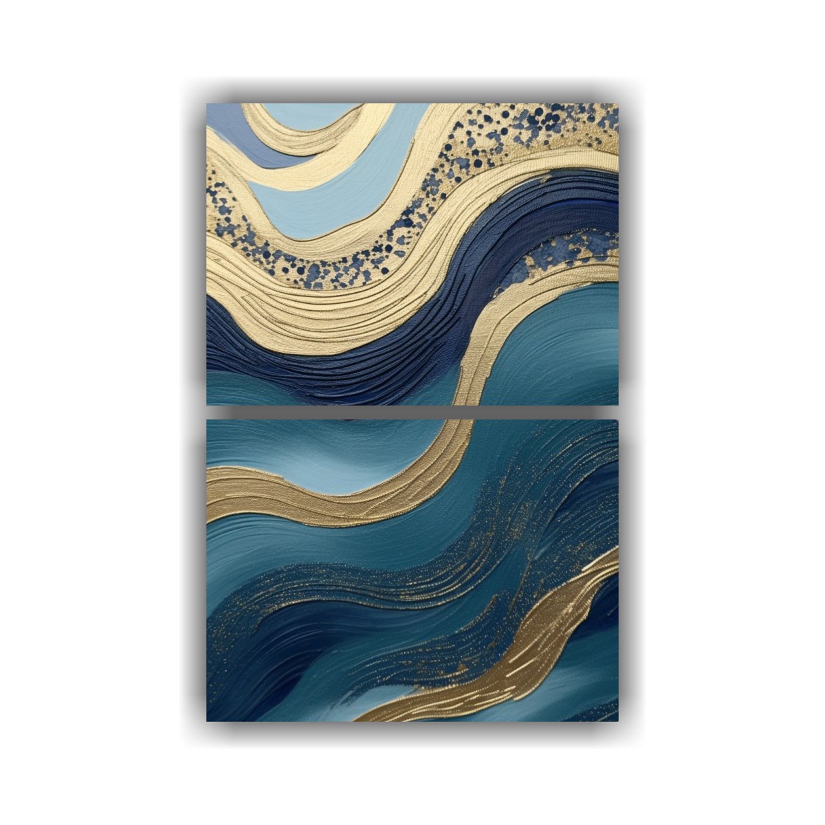 IMPRESIÓN DE LIENZO ESTILO PINTURA AZUL MARINO 75X100 CM - 1
