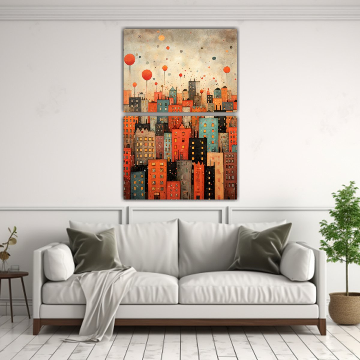 CUADRO PLANO INSPIRADOR DE LA CIUDAD CON DISEÑO 30X40 CM - 2