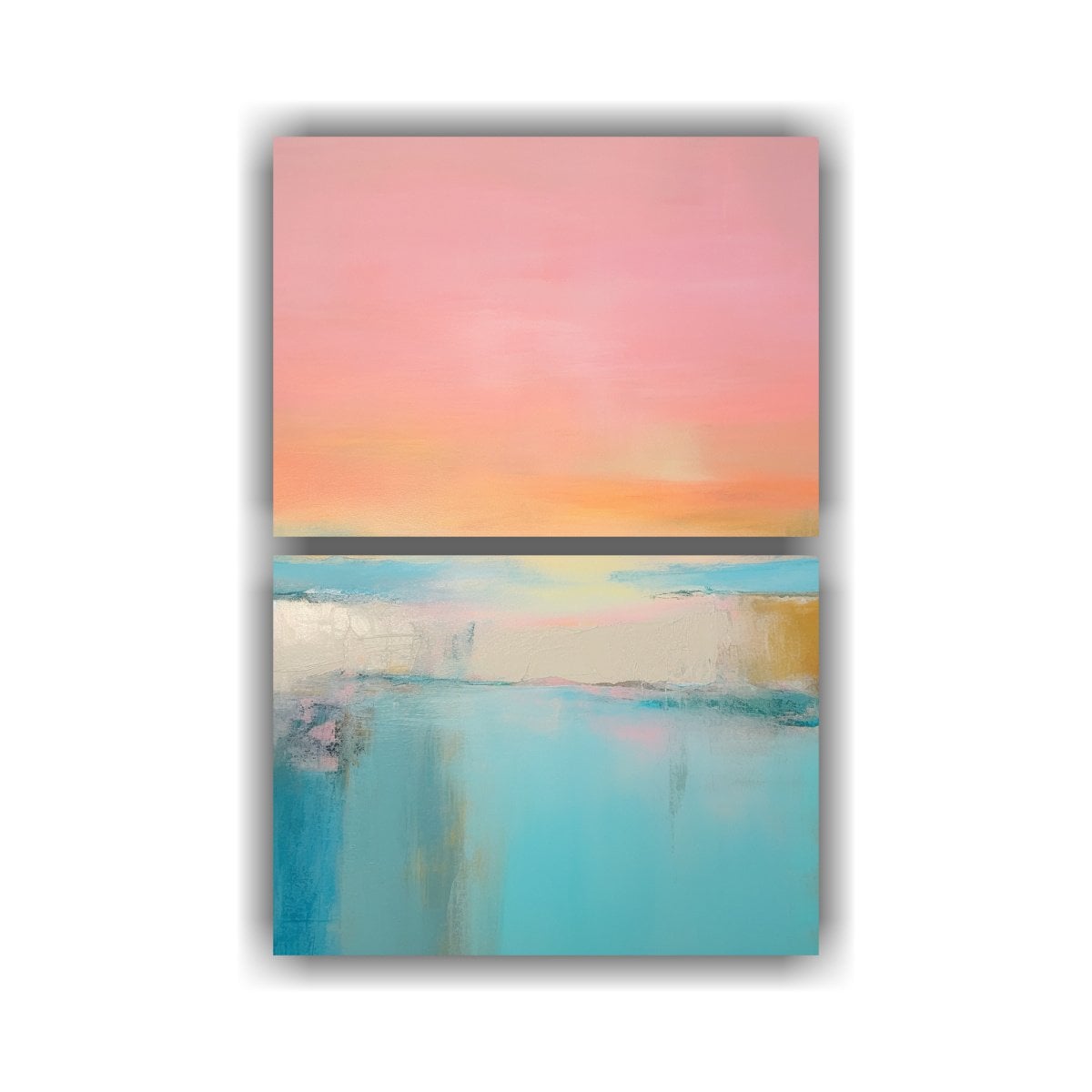 PINTURA ABSTRACTA MINIMALISTA ESTILO ROTH 80X120 CM - 1