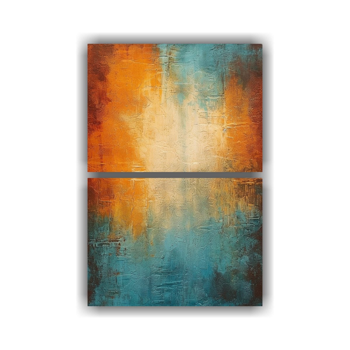 PINTURAS DECORATIVAS ABSTRACTAS SET DE 2 TONOS 120X160 CM - 1