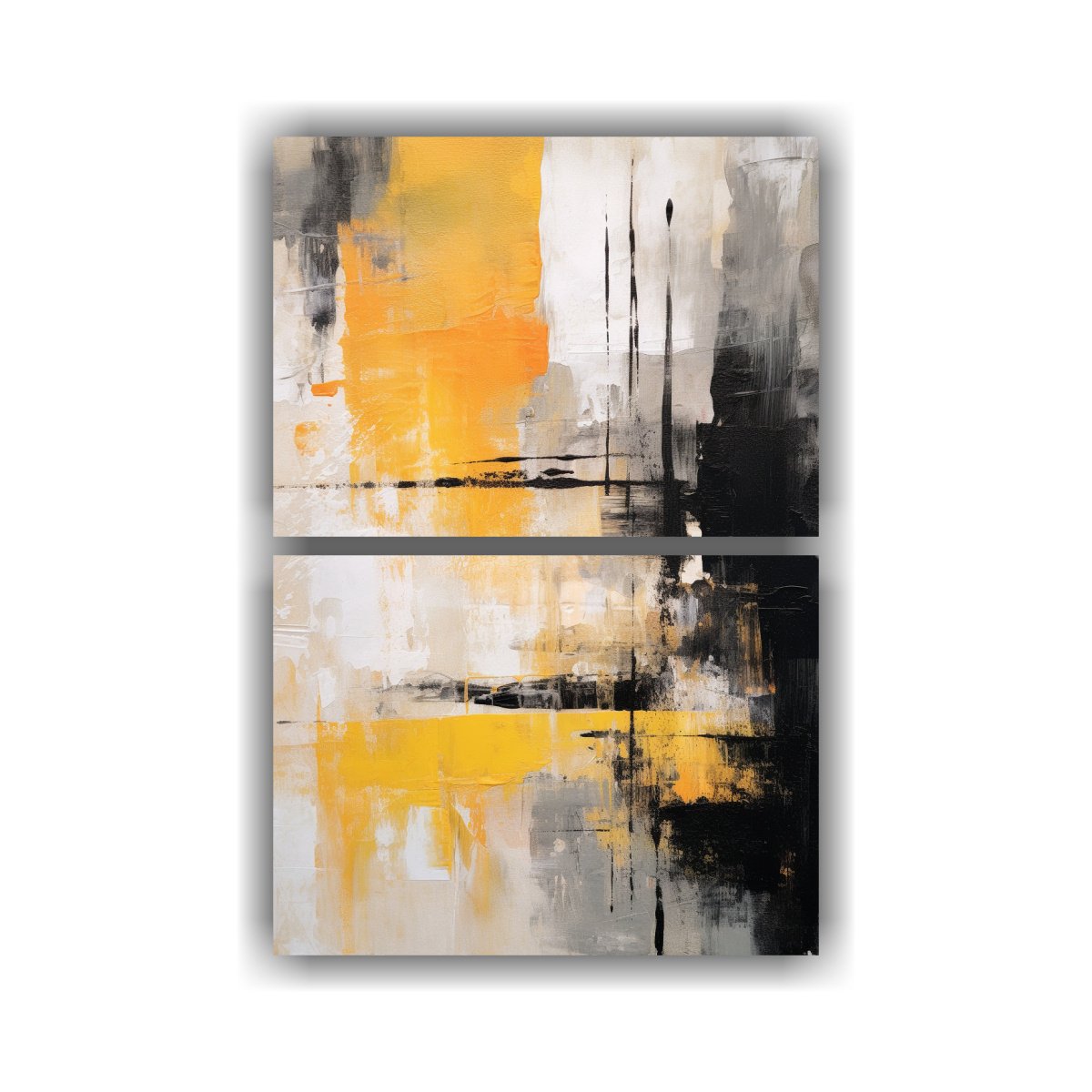 CUADRO DECORATIVO DE ESTÉTICA ABSTRACTA EN NEGRO 45X60 CM - 1