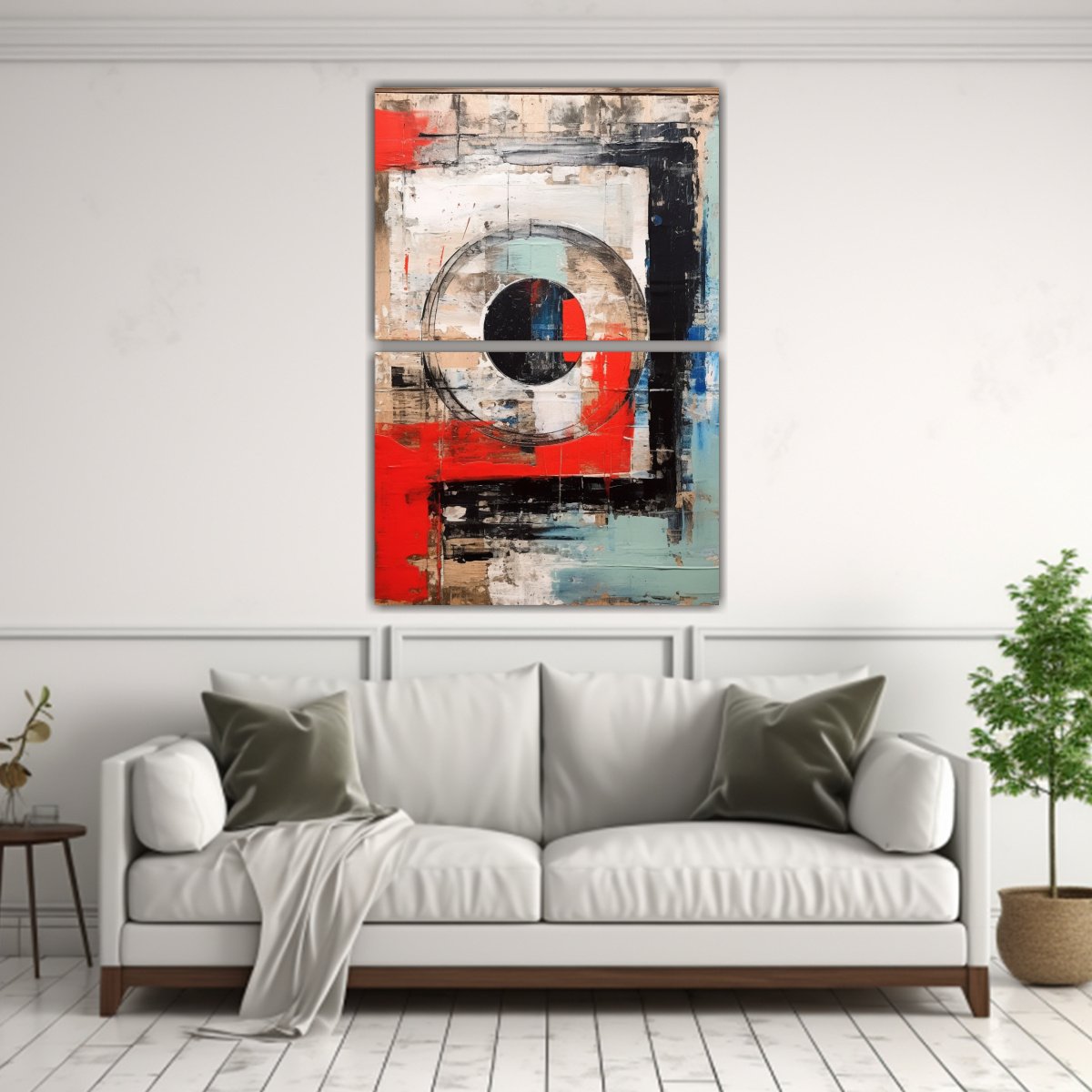CONJUNTO 2 TELAS EN BASTIDOR DE DISEÑO DETALLE 40X60 CM - 2