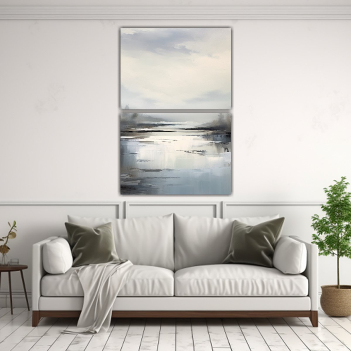 SET 2 CUADROS PARED ESTILO GALERÍA RESISTENTE 40X60 CM - 2
