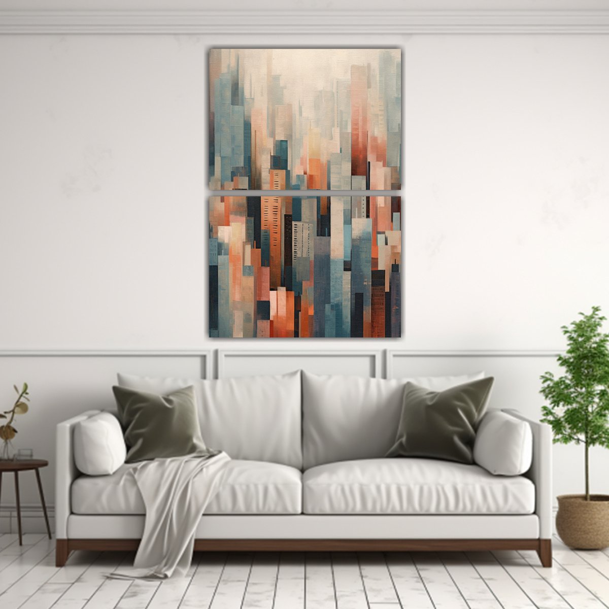 CONJUNTO 2 LIENZOS TELA IMPRESO LUMINOSIDAD 60X80 CM - 2