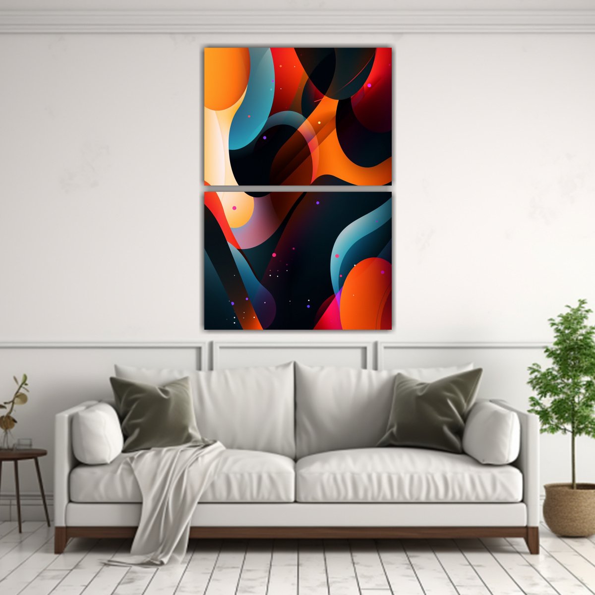FONDO DE PANTALLA MÓVIL ABSTRACTO CON FORMAS 45X60 CM - 2