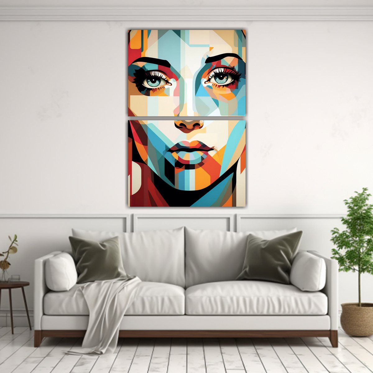PINTURAS ABSTRACTAS MODERNAS RESISTENTES CON 45X60 CM - 2