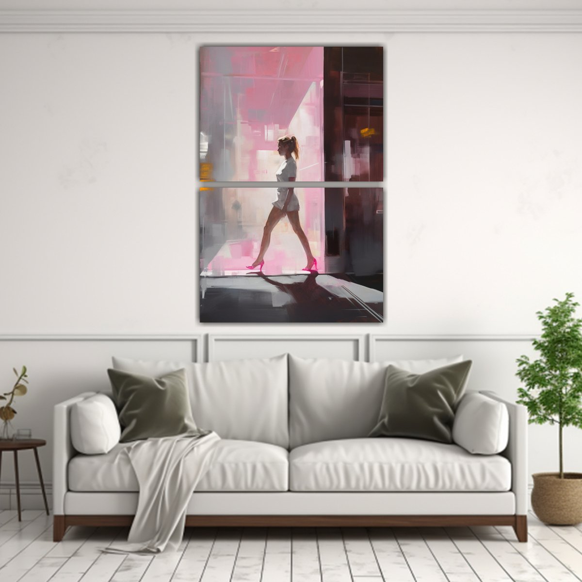 CUADROS TELA SUBLIMADA ESTRELLADOS CON MUJER 50X80 CM - 2