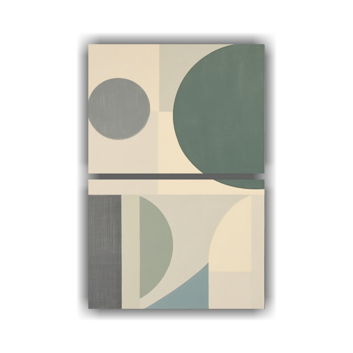 PINTURAS GEOMÉTRICAS ABSTRACTAS CON FORMAS 120X160 CM - 1