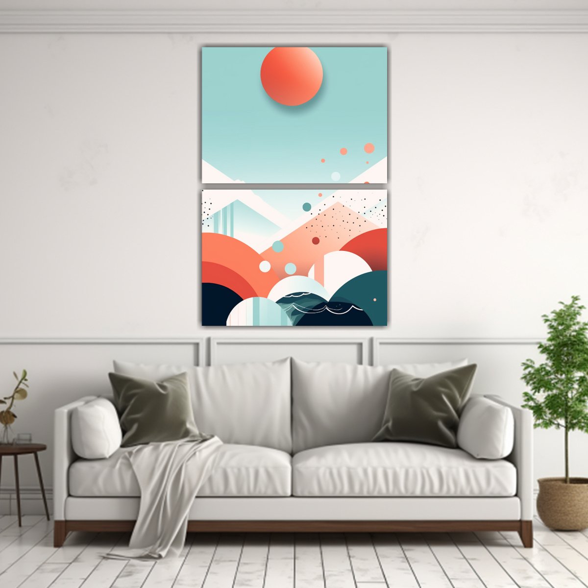 CONJUNTO 2 CUADROS DECORACIÓN GRADUATE LIENZO 40X60 CM - 2