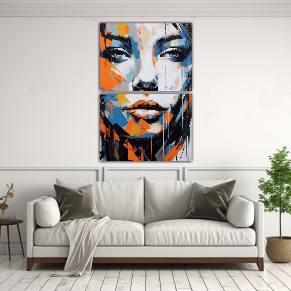 PINTURA ABSTRACTA DINÁMICA Y RESISTENTE DE 80X120 CM - 2