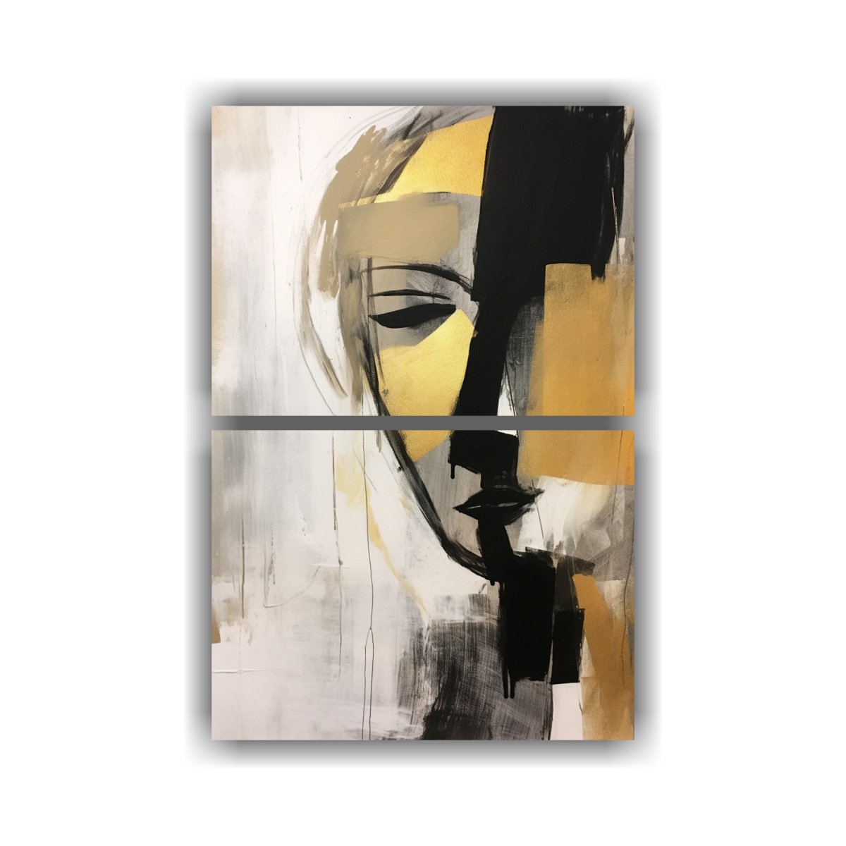 PINTURAS DECORATIVAS DE COMPOSICIÓN DINÁMICA 40X60 CM - 1