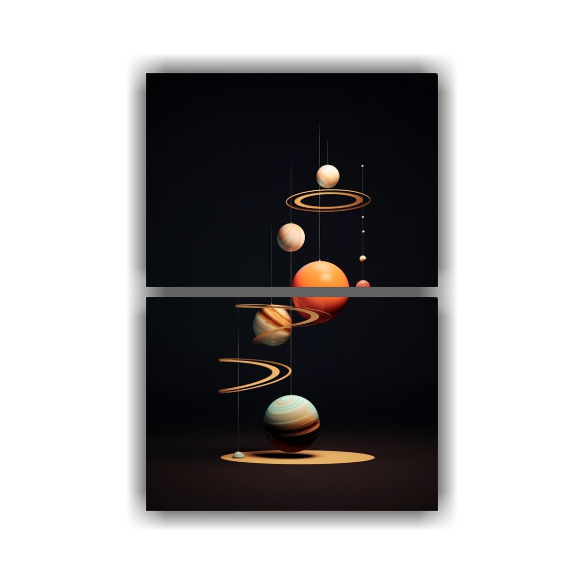 PINTURAS DECORATIVAS CREATIVAS DE ALTA 80X120 CM - 1