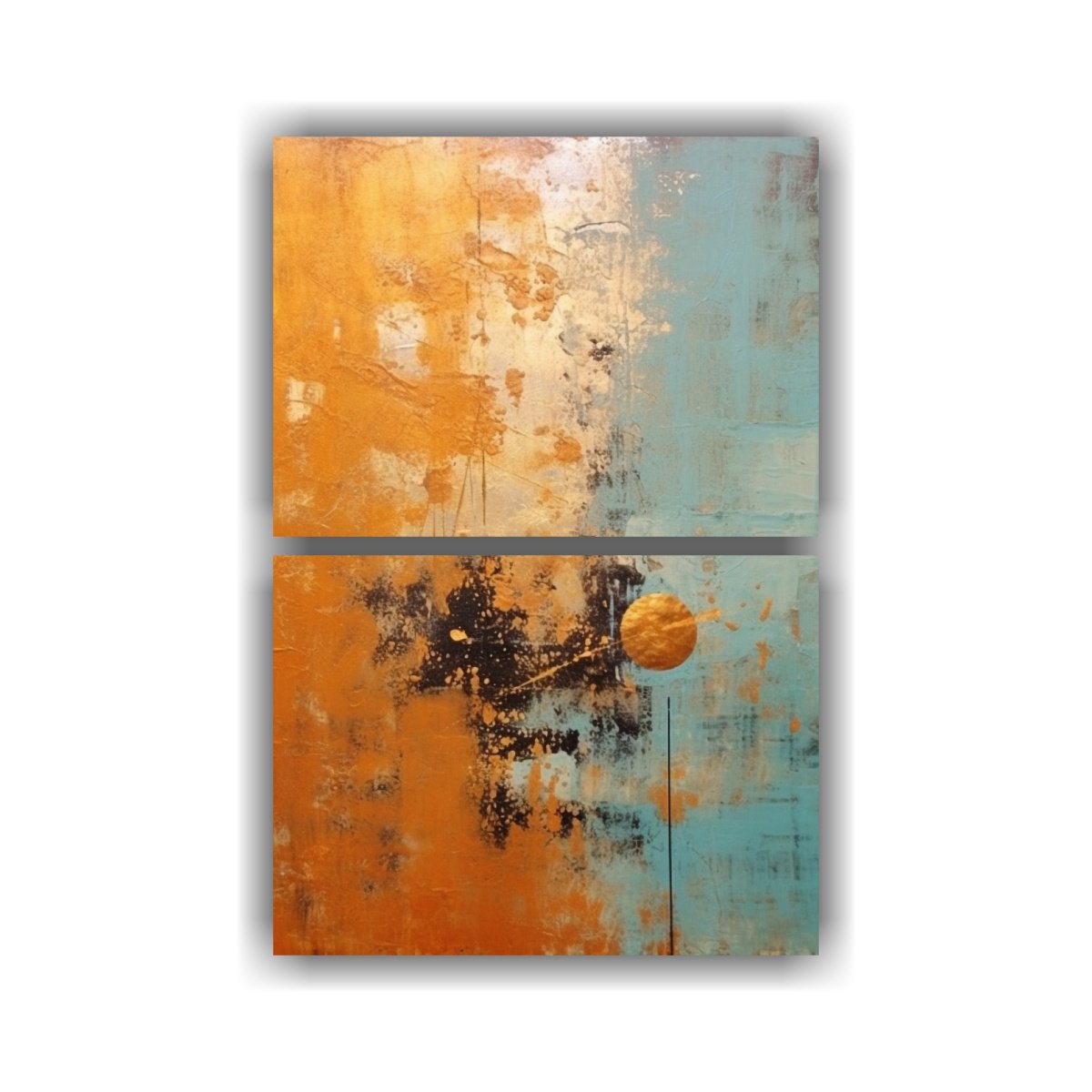 PINTURAS DE DECORACIÓN ABSTRACTA ZEN JAPONÉS 45X60 CM - 1