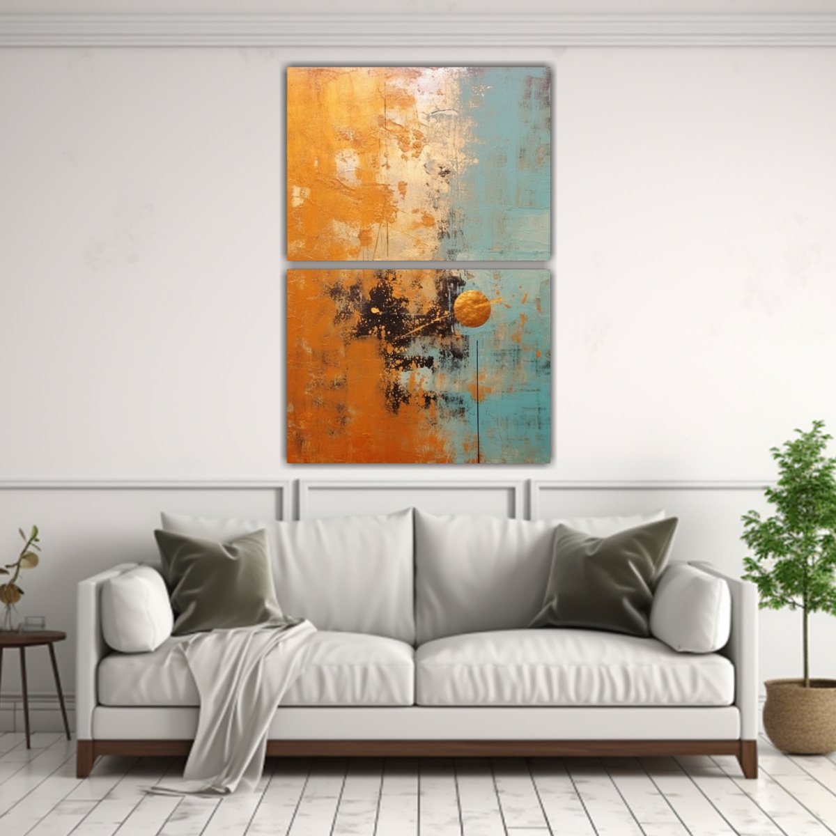 PINTURAS DE DECORACIÓN ABSTRACTA ZEN JAPONÉS 45X60 CM - 2