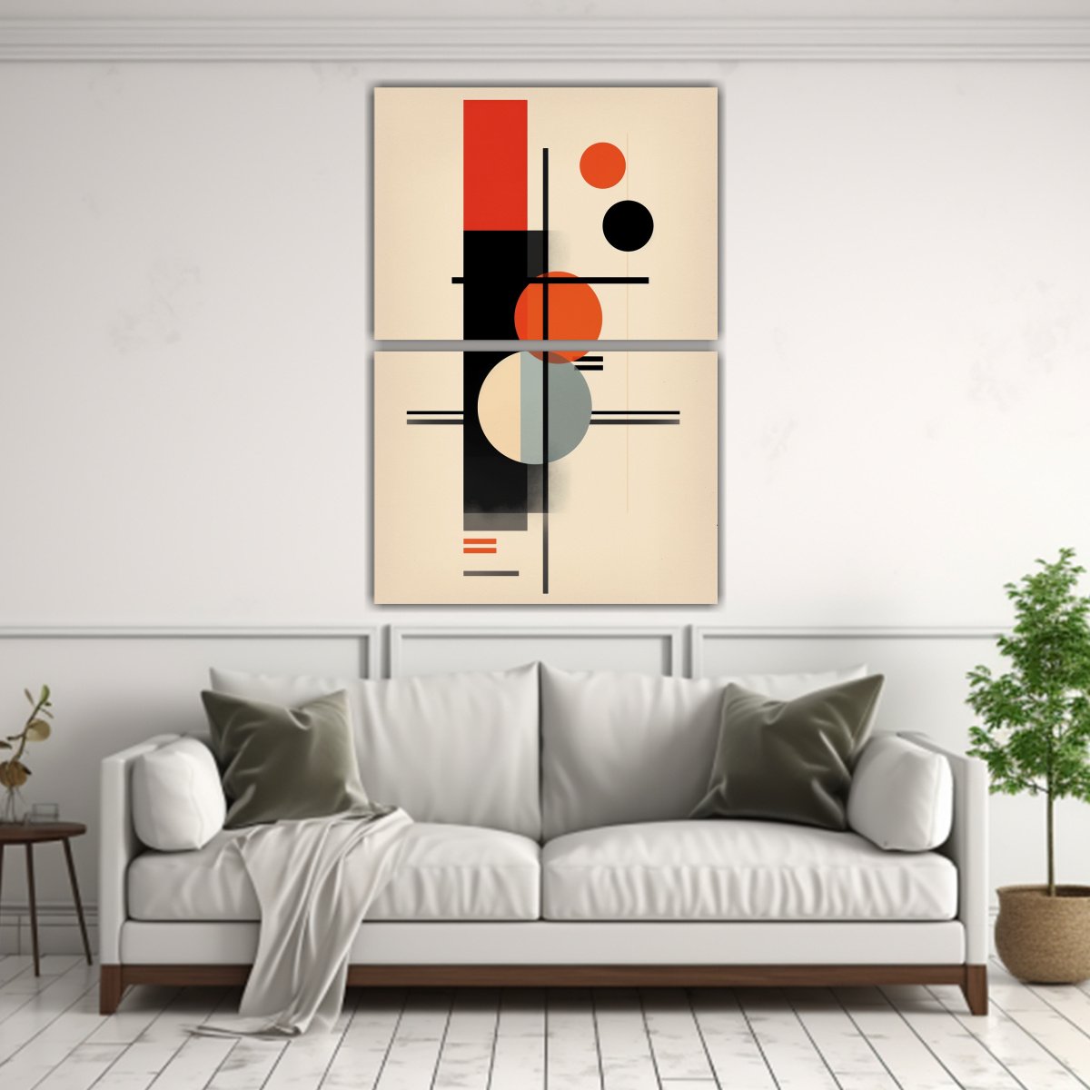 CONJUNTO 2 CUADROS CANVAS HERMOSO MAJESTUOSAS 60X80 CM - 2