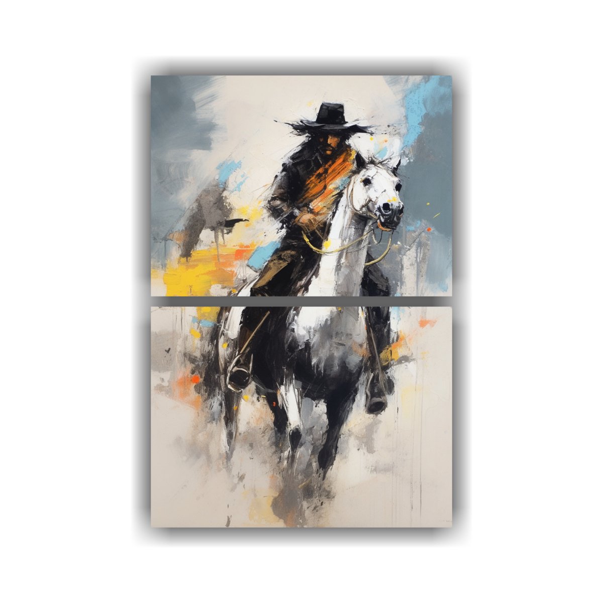 DIPTICO ESPACIO FIERI POR TED DEGRAZIA ARTE DIBUJO 75X100 CM - 1