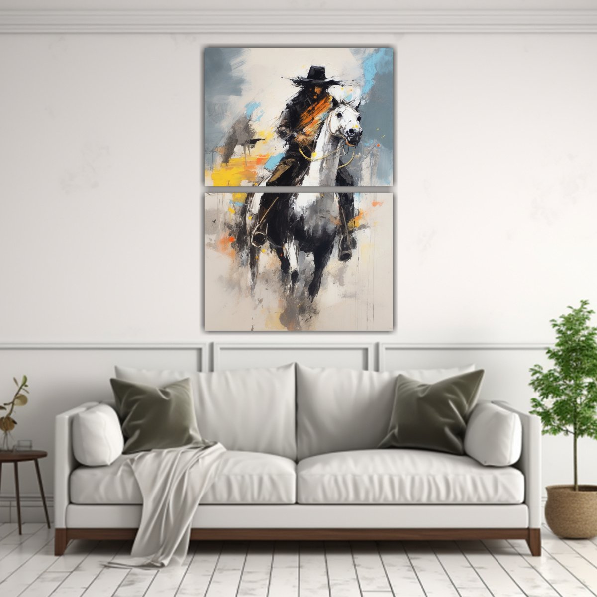DIPTICO ESPACIO FIERI POR TED DEGRAZIA ARTE DIBUJO 75X100 CM - 2