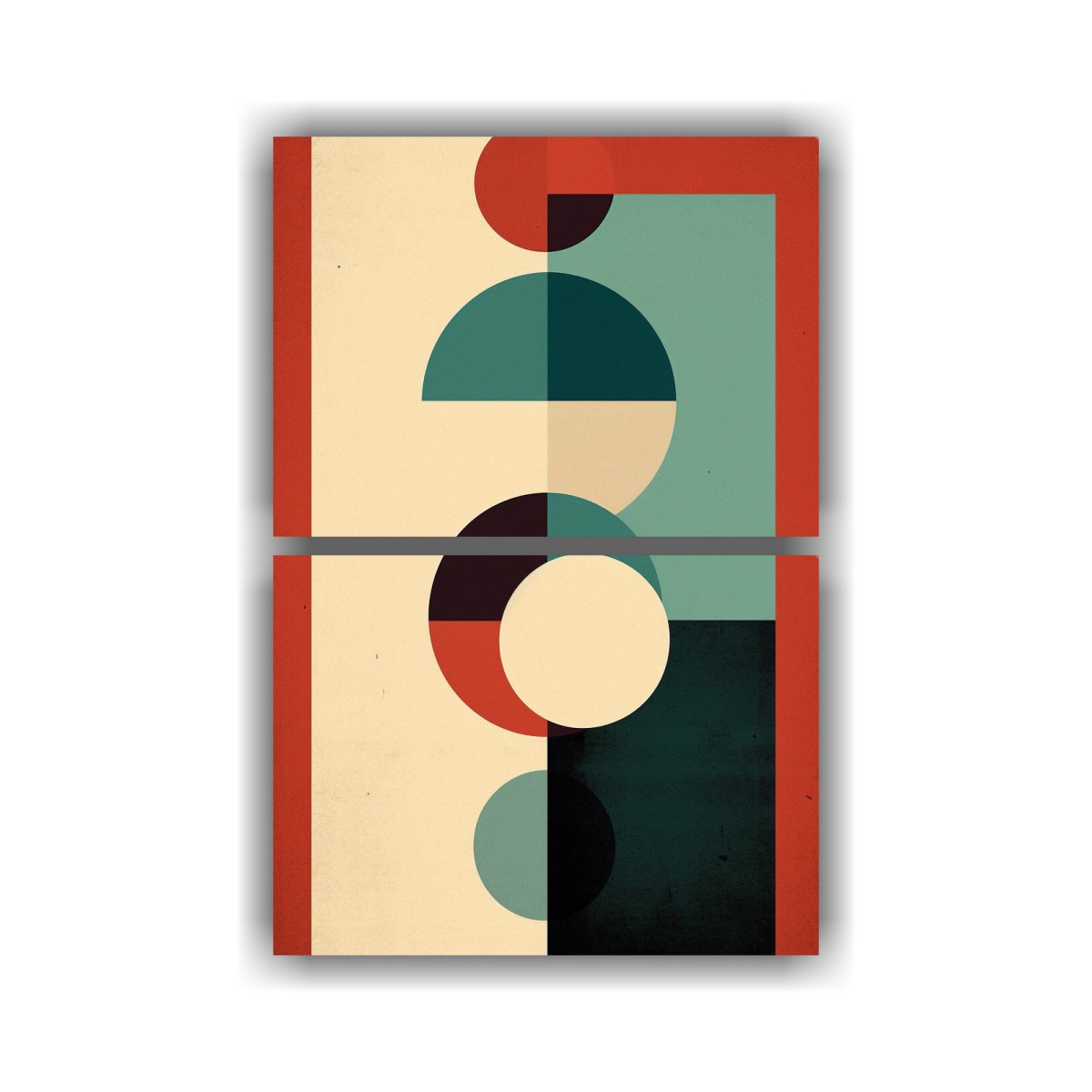 PINTURA ABSTRACTA FLORAL EN LIENZO POR JACK 45X60 CM - 1