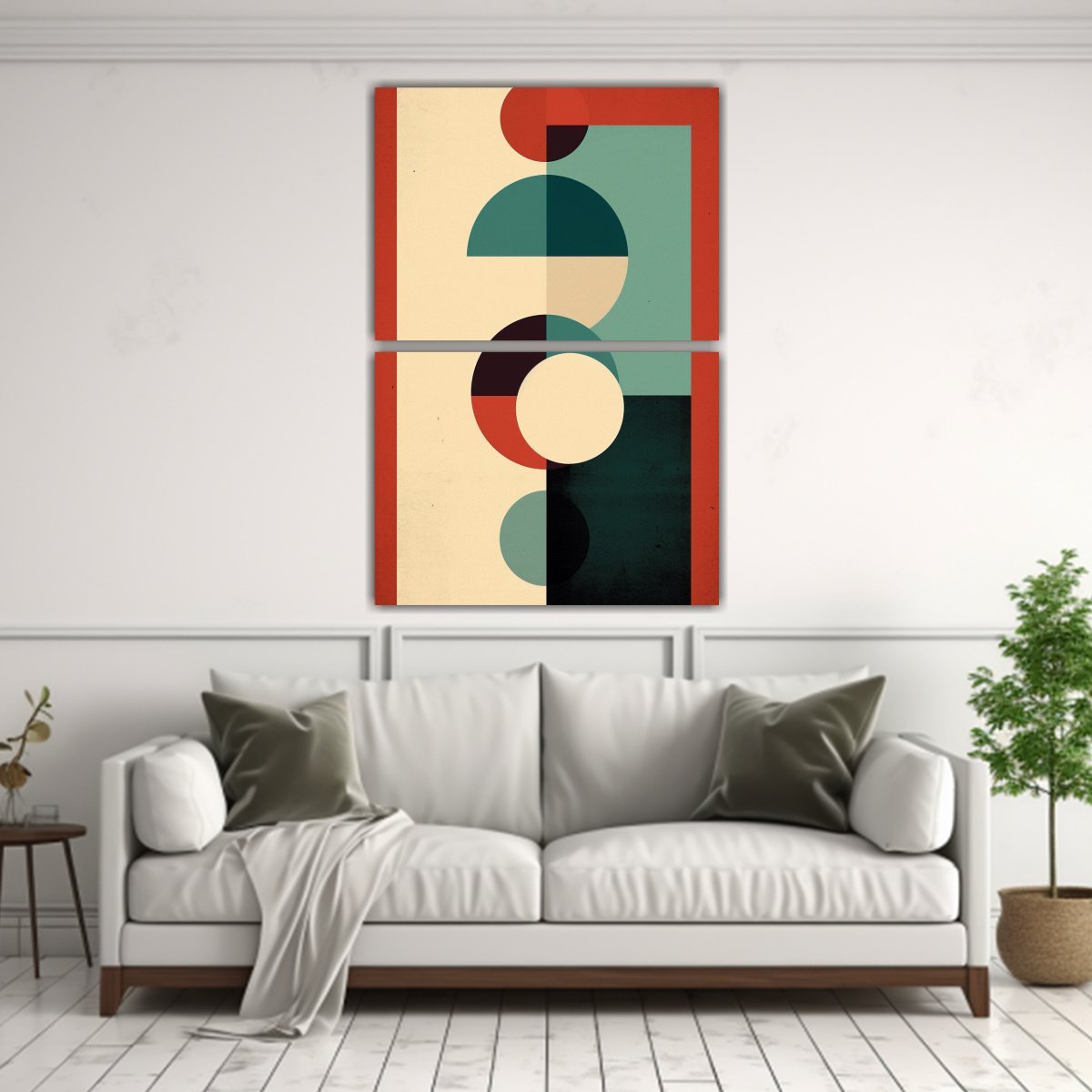 PINTURA ABSTRACTA FLORAL EN LIENZO POR JACK 45X60 CM - 2