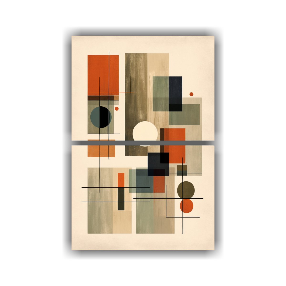 SET 2 TELAS EN BASTIDOR MODERNO ESTÉTICO: 60X80 CM - 1