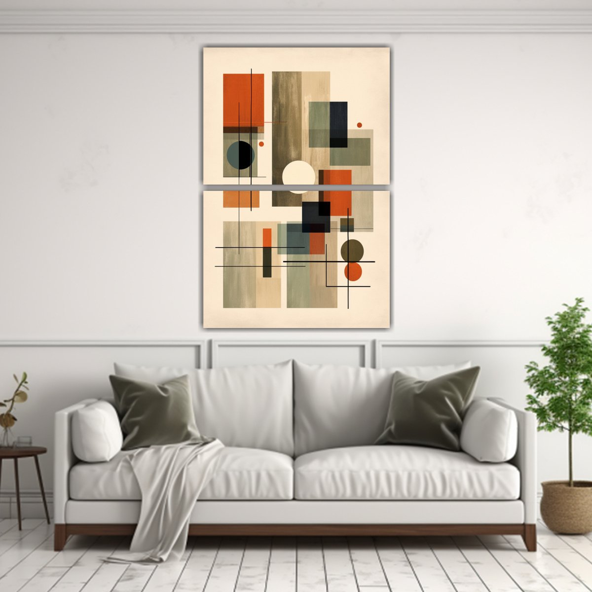 SET 2 TELAS EN BASTIDOR MODERNO ESTÉTICO: 60X80 CM - 2