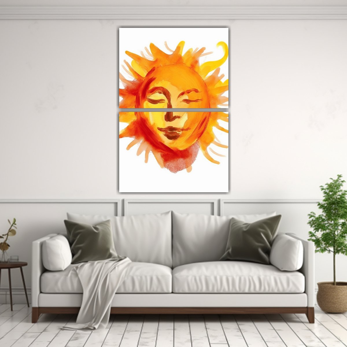 PINTURAS DECORATIVAS ABSTRACTAS CON PINCELADAS 60X80 CM - 2