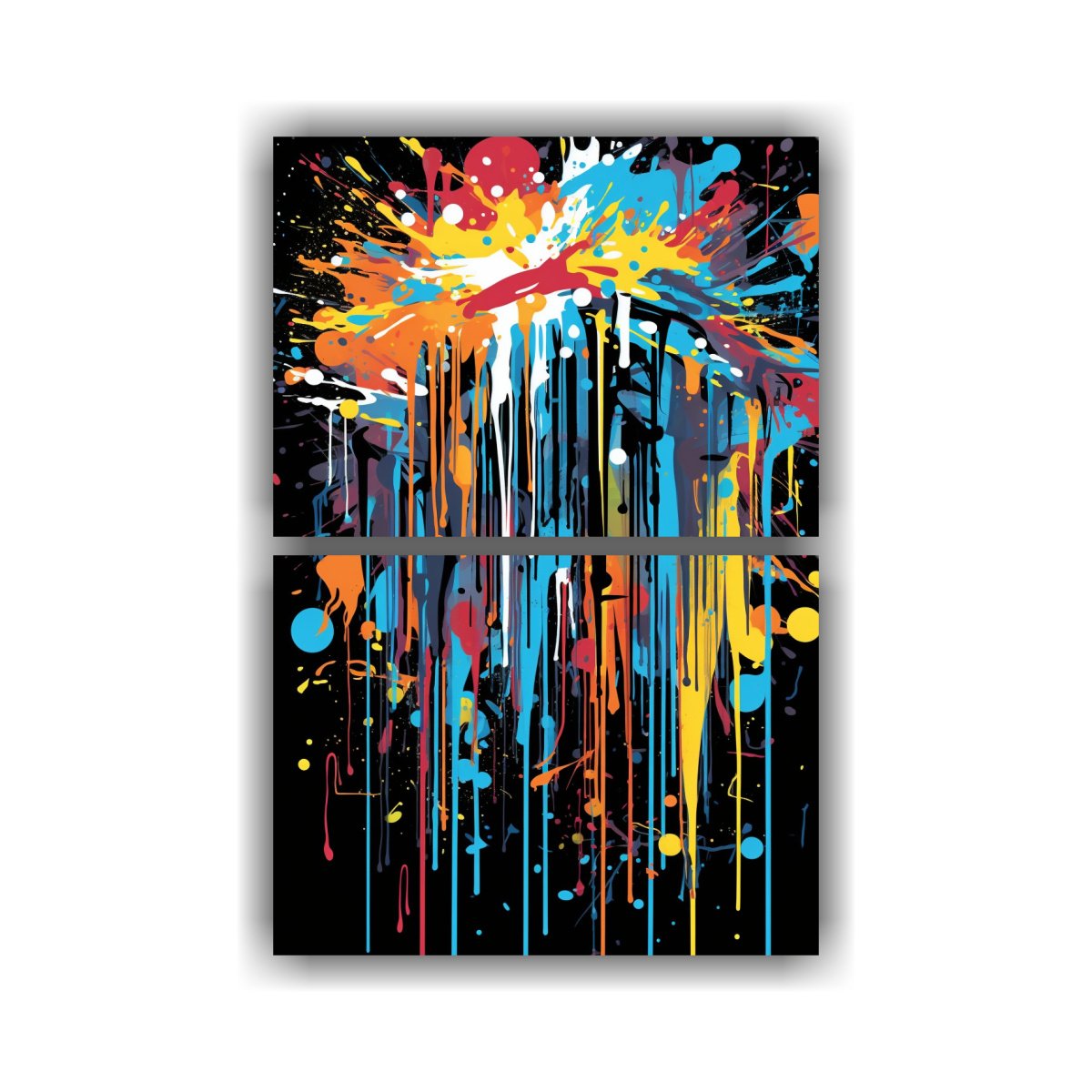PINTURAS CONCEPTUALES ORIGINALES FUSIONADAS DE 120X160 CM - 1