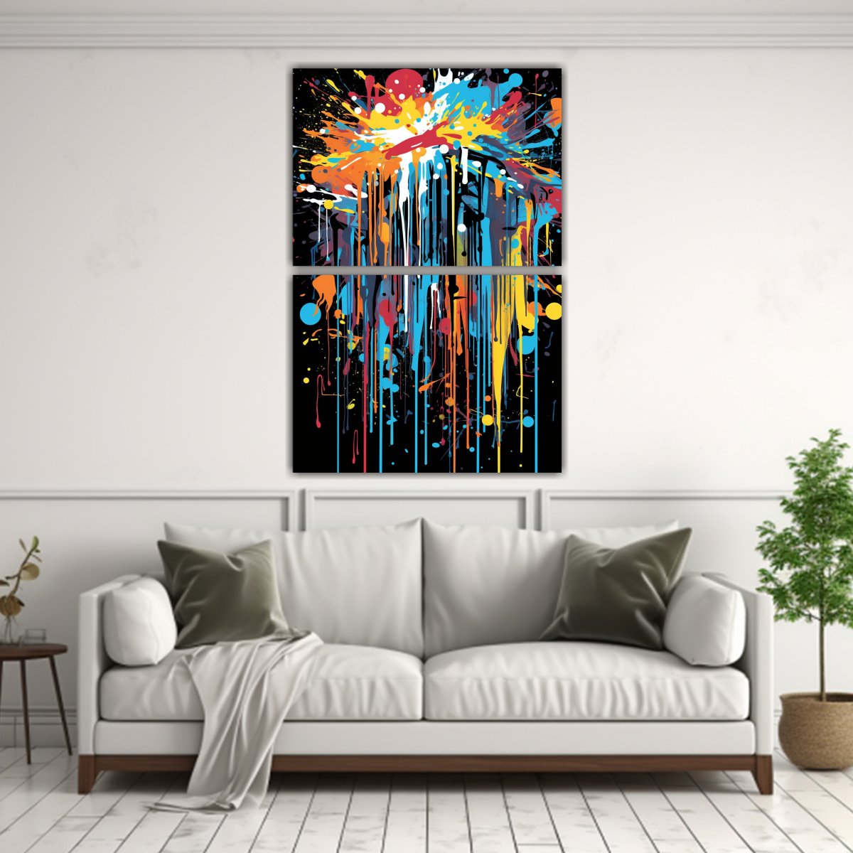 PINTURAS CONCEPTUALES ORIGINALES FUSIONADAS DE 120X160 CM - 2