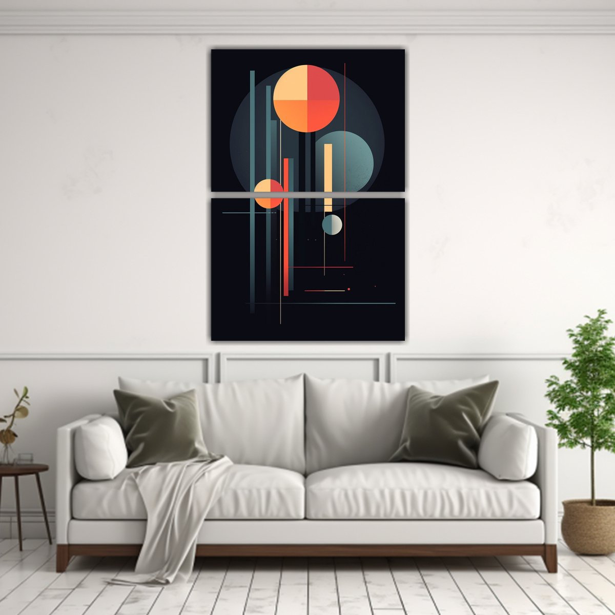 LIENZO DECORATIVO REFLEJO ABSTRACTO MODERNO 60X80 CM - 2