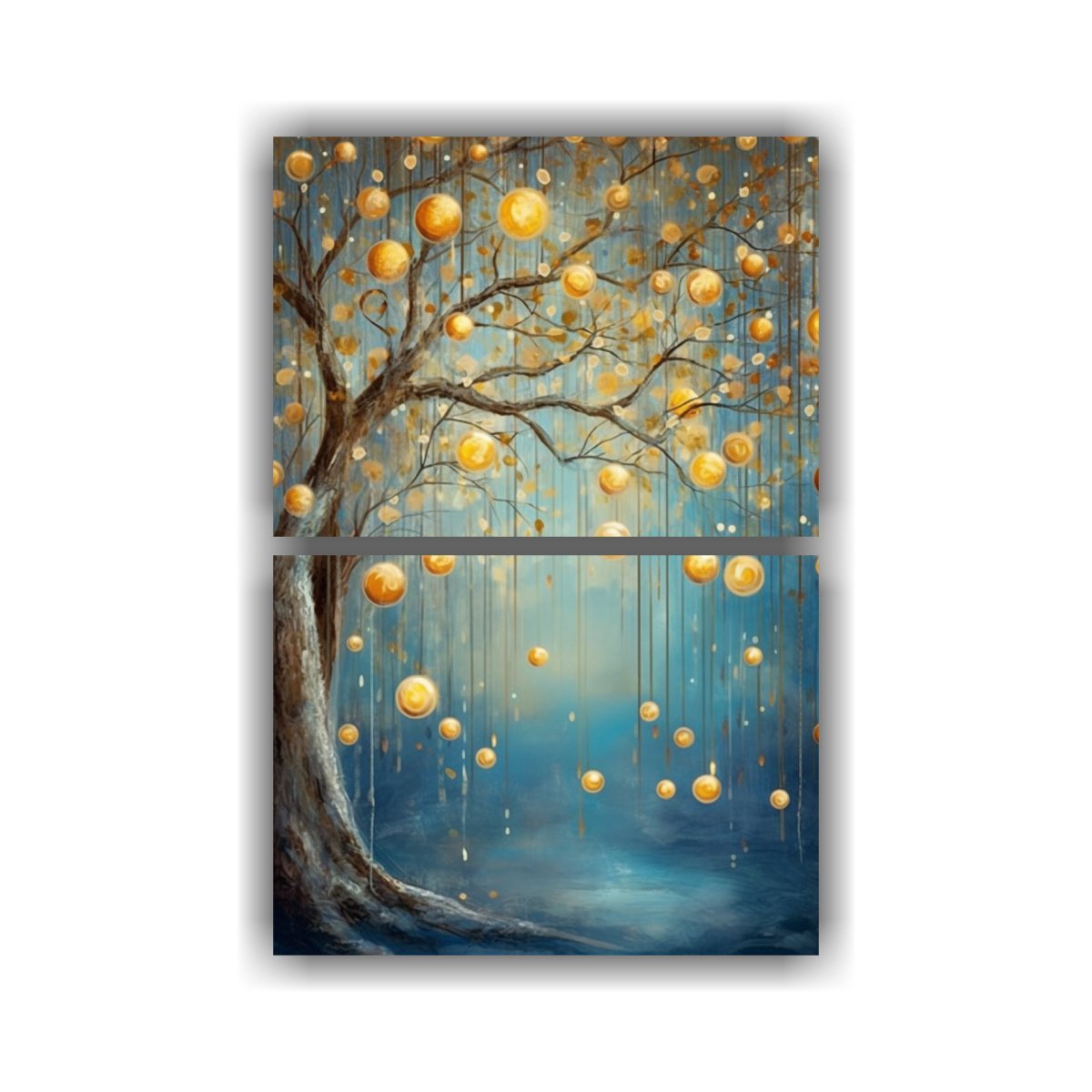 ARTE DE PARED DE EXPRESIÓN CON CORAZONES 30X40 CM - 1