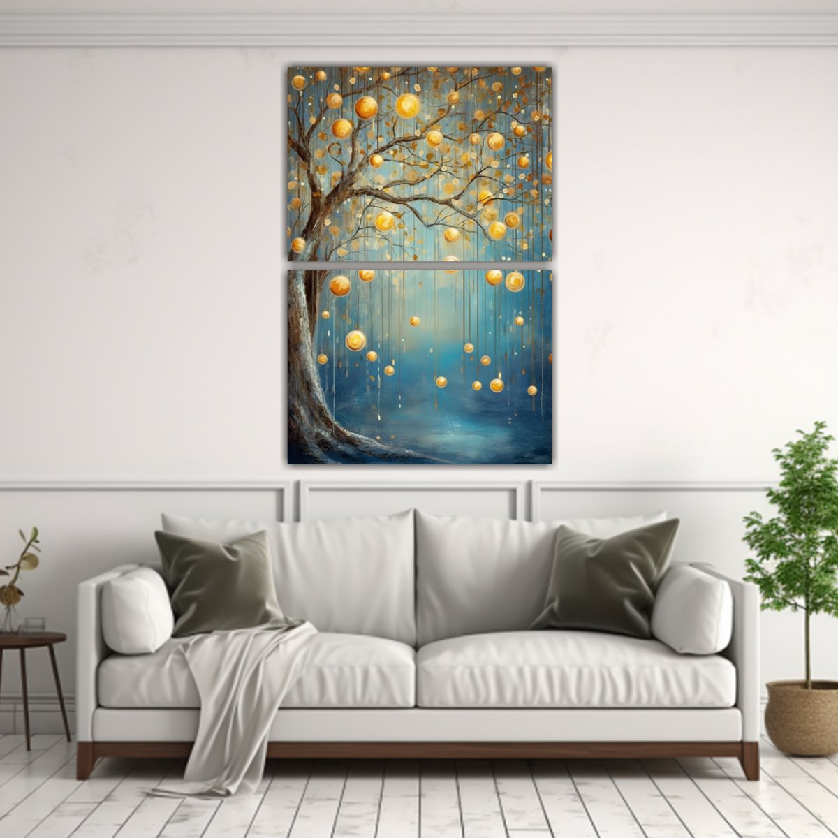 ARTE DE PARED DE EXPRESIÓN CON CORAZONES 30X40 CM - 2