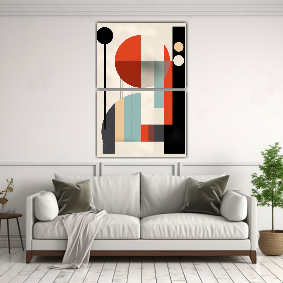 PINTURAS DE DECORACIÓN ABSTRACTA MINIMALISTA DE 65X100 CM - 2