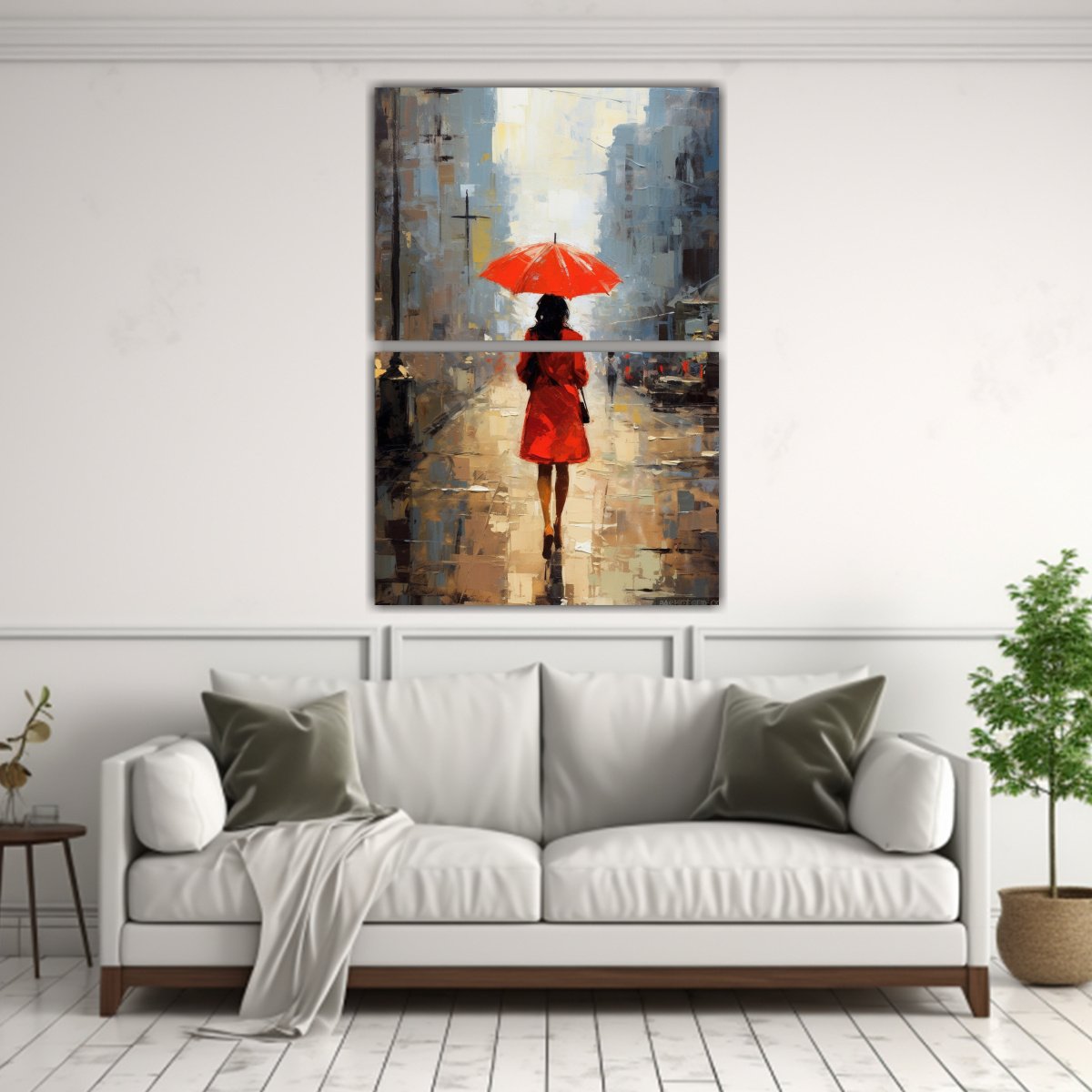 CUADRO DE DECORACIÓN SET 2 CANVAS ABSTRACCIÓN 30X40 CM - 2