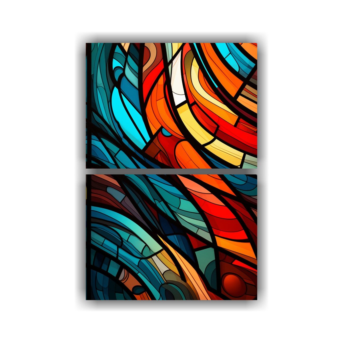 PINTURAS DECORATIVAS MODERNAS ESTILO LÍO CON 120X160 CM - 1