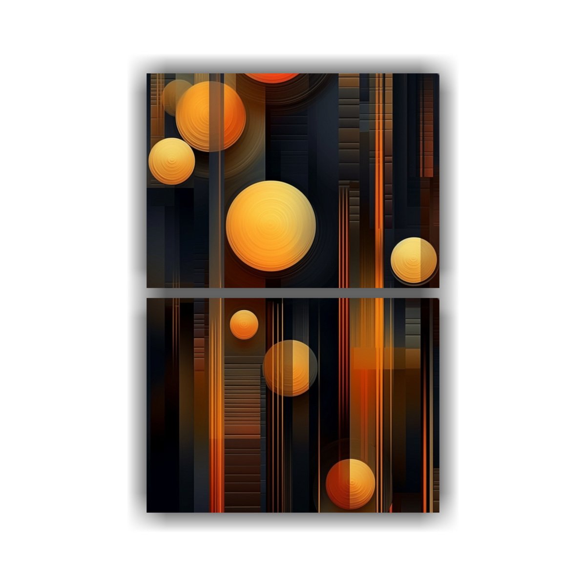 PINTURA ABSTRACTA REFLECTANTE ESTILO LA LÍNEA, 120X160 CM - 1