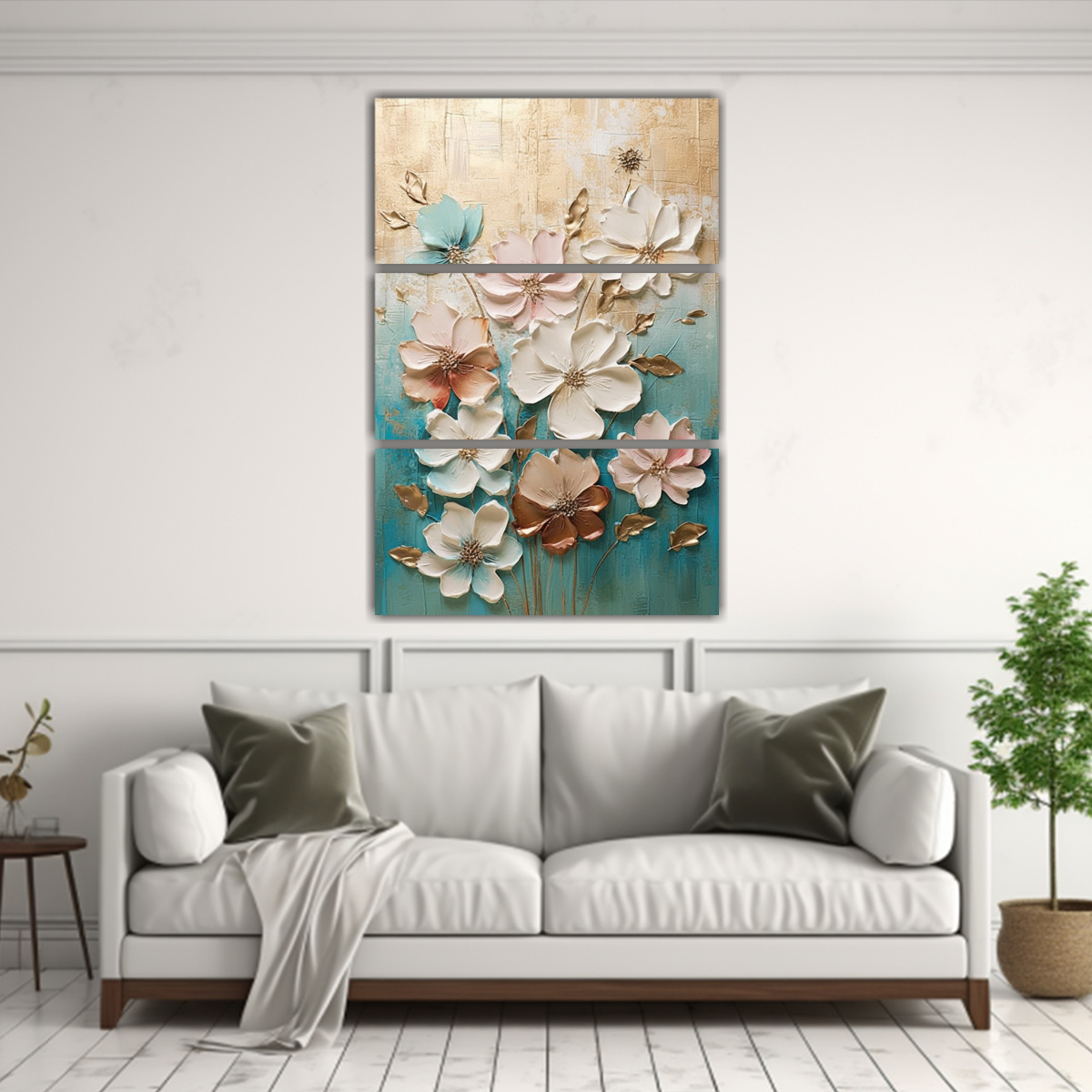 CUADROS DE PARED ABSTRACTOS EN RELIEVE 3D CON 80X120 CM - 2