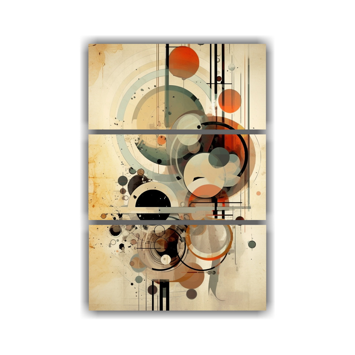 TRES ARTES DECORATIVO VIDA PINTURAS ABSTRACTAS 100X150 CM - 1