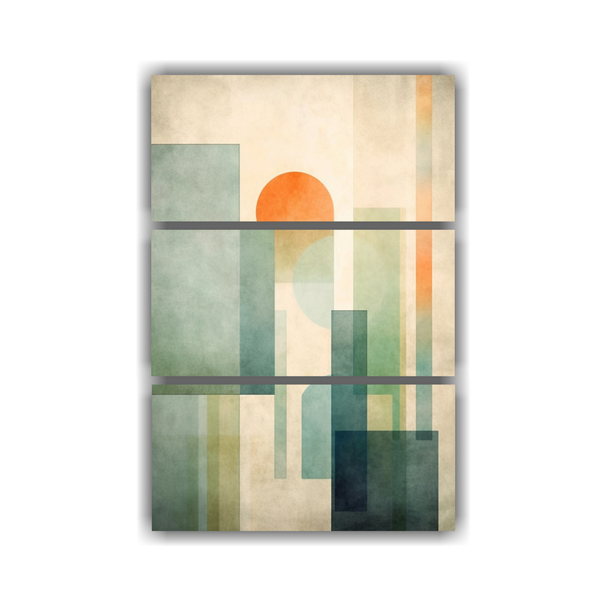 CUADROS IMPRESOS GEOMÉTRICOS CON COLORES 70X105 CM - 1