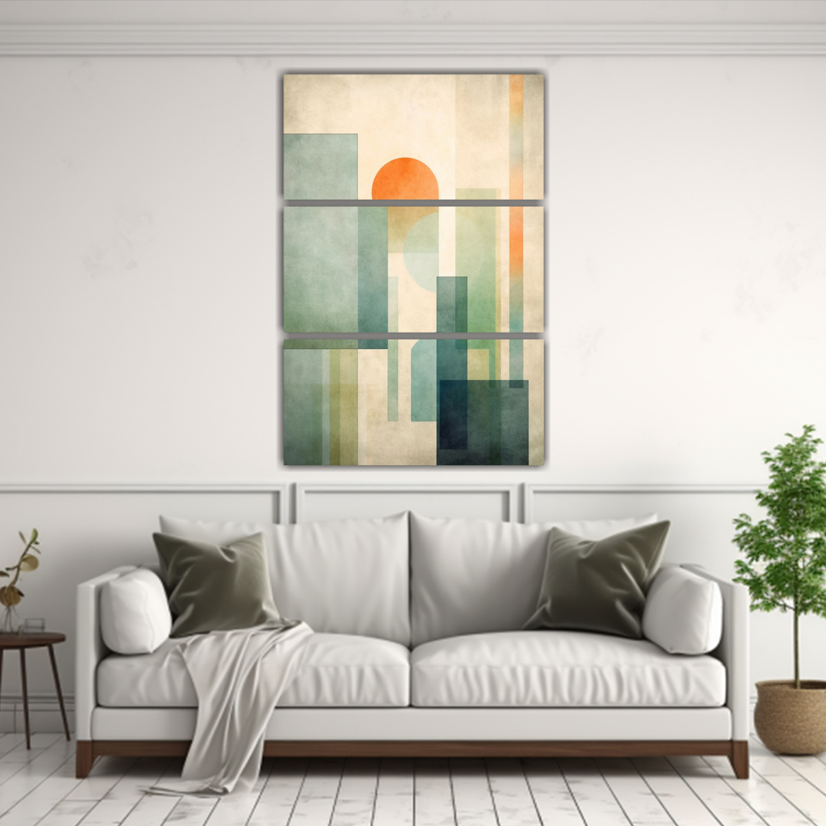 CUADROS IMPRESOS GEOMÉTRICOS CON COLORES 70X105 CM - 2