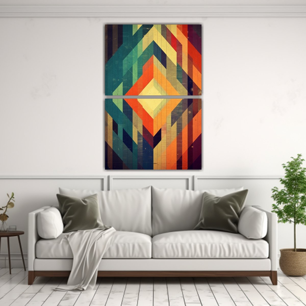 LIENZOS DECORATIVOS URBANOS CON LÍNEAS 40X60 CM - 2