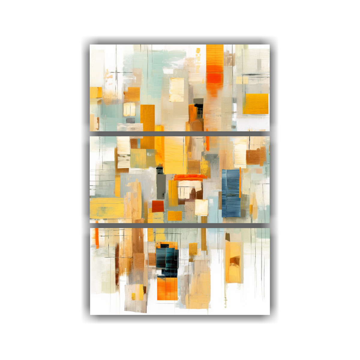 CUADRO ABSTRACTO EN BASTIDOR CON MOVIMIENTO 60X90 CM - 1